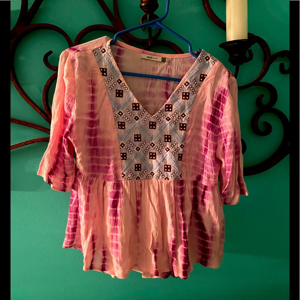 Tied die cute top